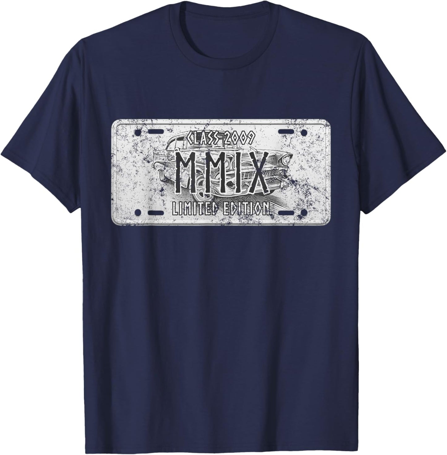 2009 Class retrò 17th Birthday Vintage 2009 Funny 17 Years T-Shirt - T-Shirt | Navy