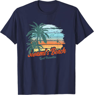 Swami's Beach Encinitas California Shirt Lost Paradise T-Shirt - T-Shirt | Navy