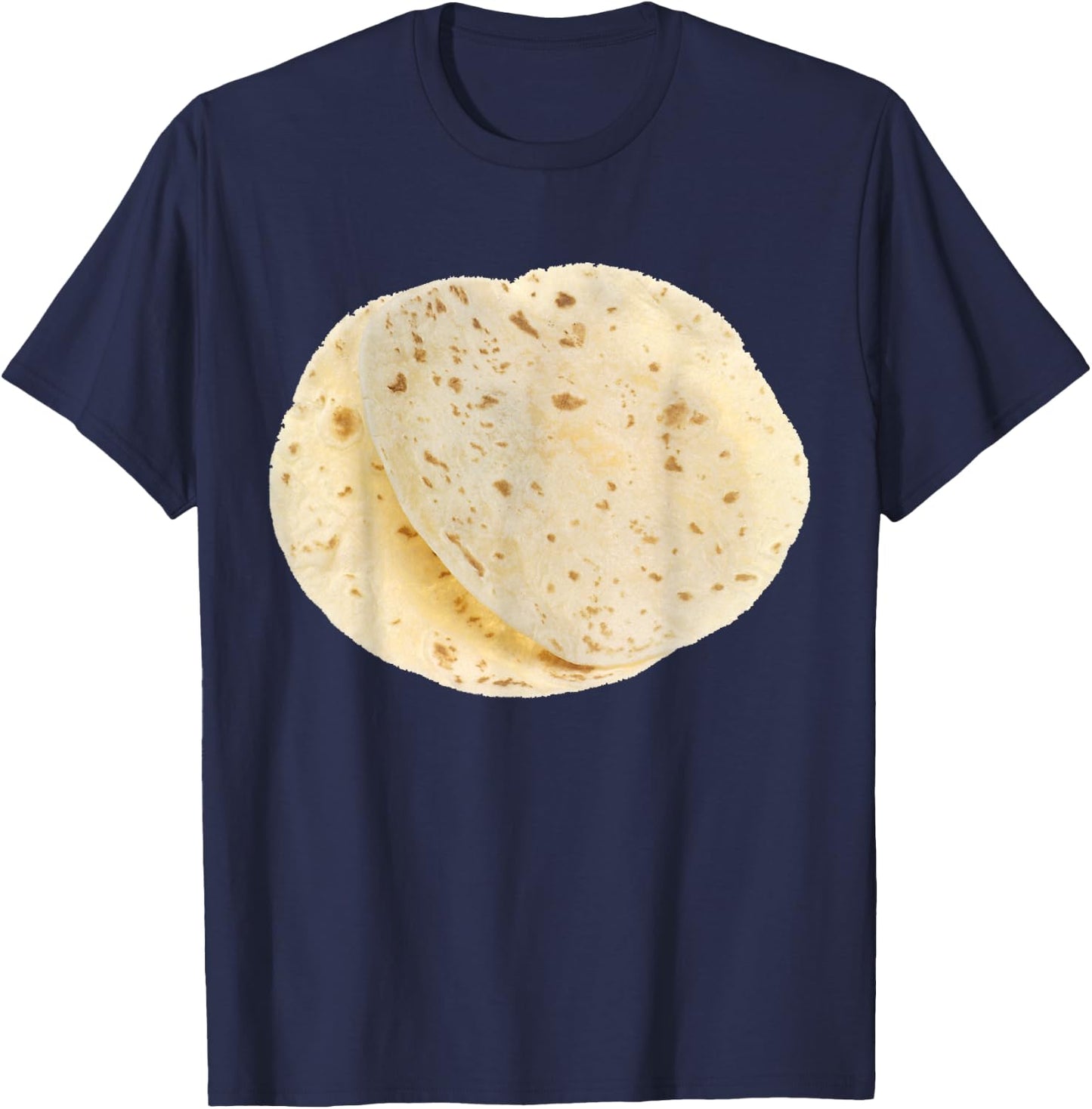 Flour Tortillas Shirt, Food Foodie Halloween Costume Gift T-Shirt - T-Shirt | Navy