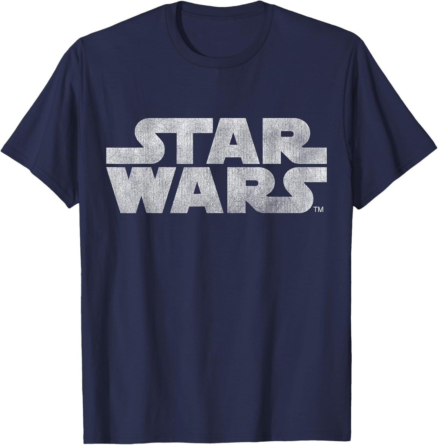 Star Wars Simple Vintage Logo Graphic T-Shirt - T-Shirt | Navy