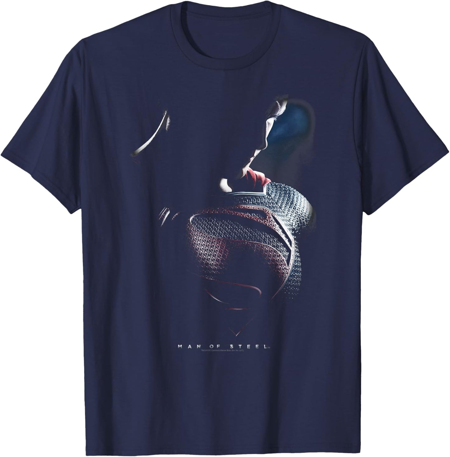 Superman Man of Steel Movie Poster T-Shirt - T-Shirt | Navy