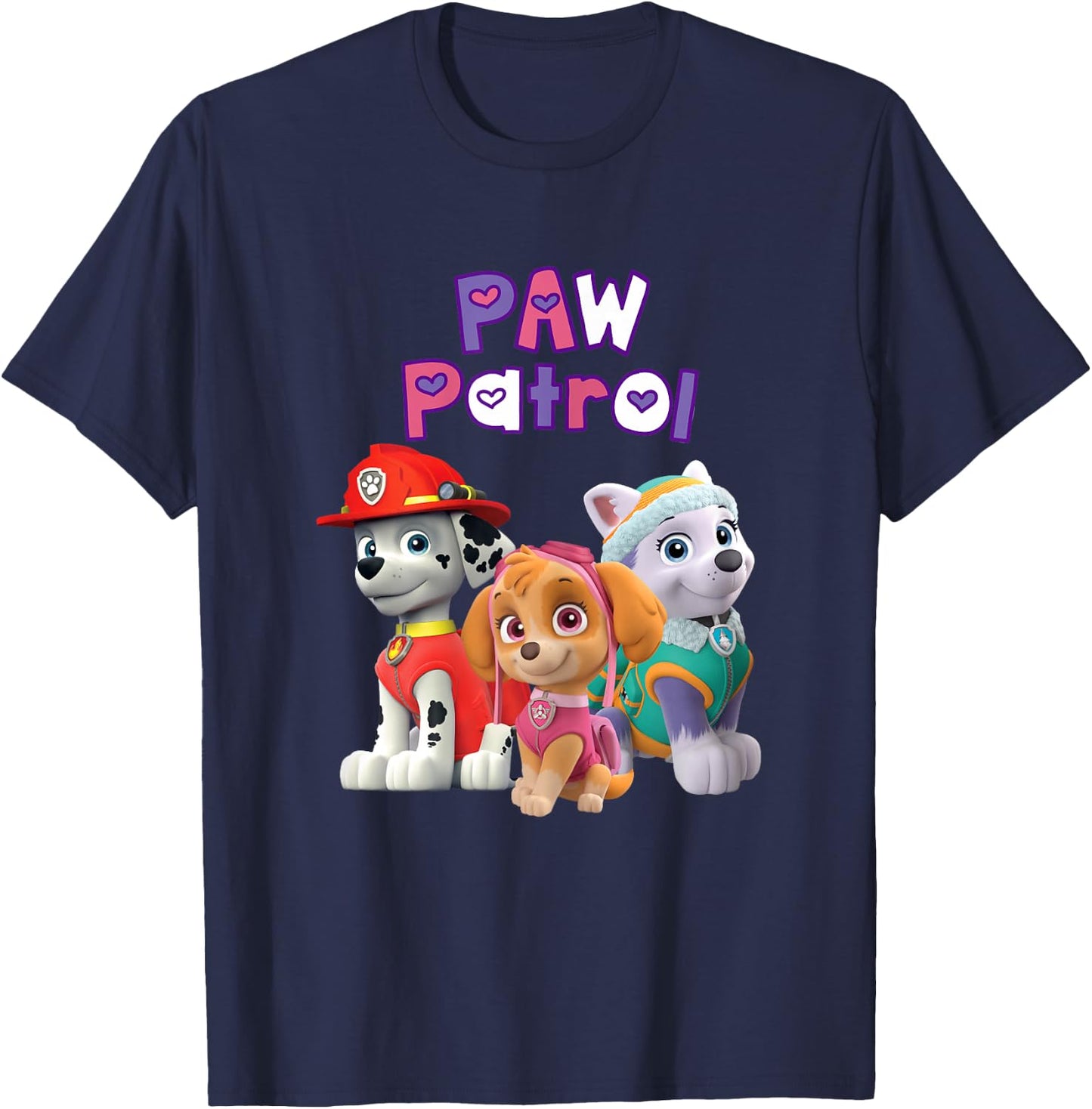 PAW Patrol (Marshall, Skye, Everest) Group T-Shirt - T-Shirt | Navy