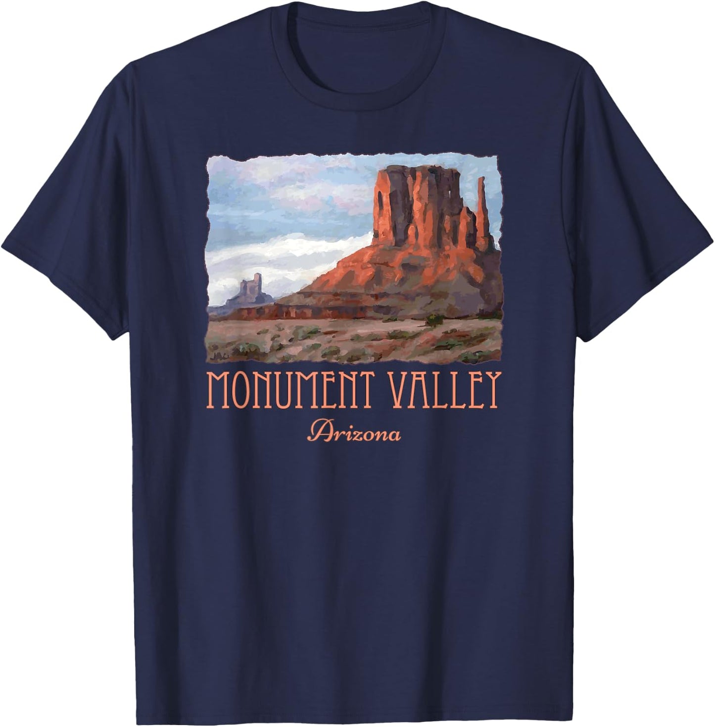 Monument Valley Arizona Beautiful Scenery Souvenir T-Shirt - T-Shirt | Navy