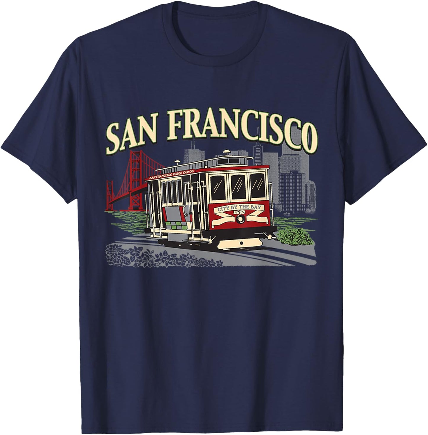 San Francisco Golden Gate California Republic T-Shirt - T-Shirt | Navy