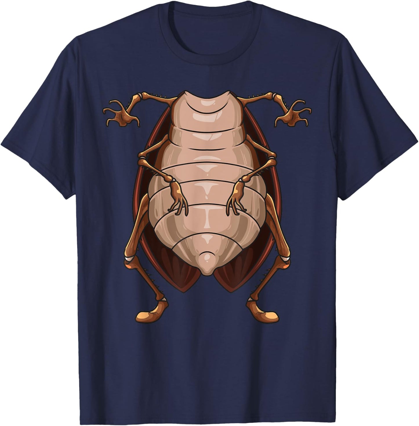Cool Headless Cockroach | Funny Lazy Halloween Costume Gift T-Shirt - T-Shirt | Navy
