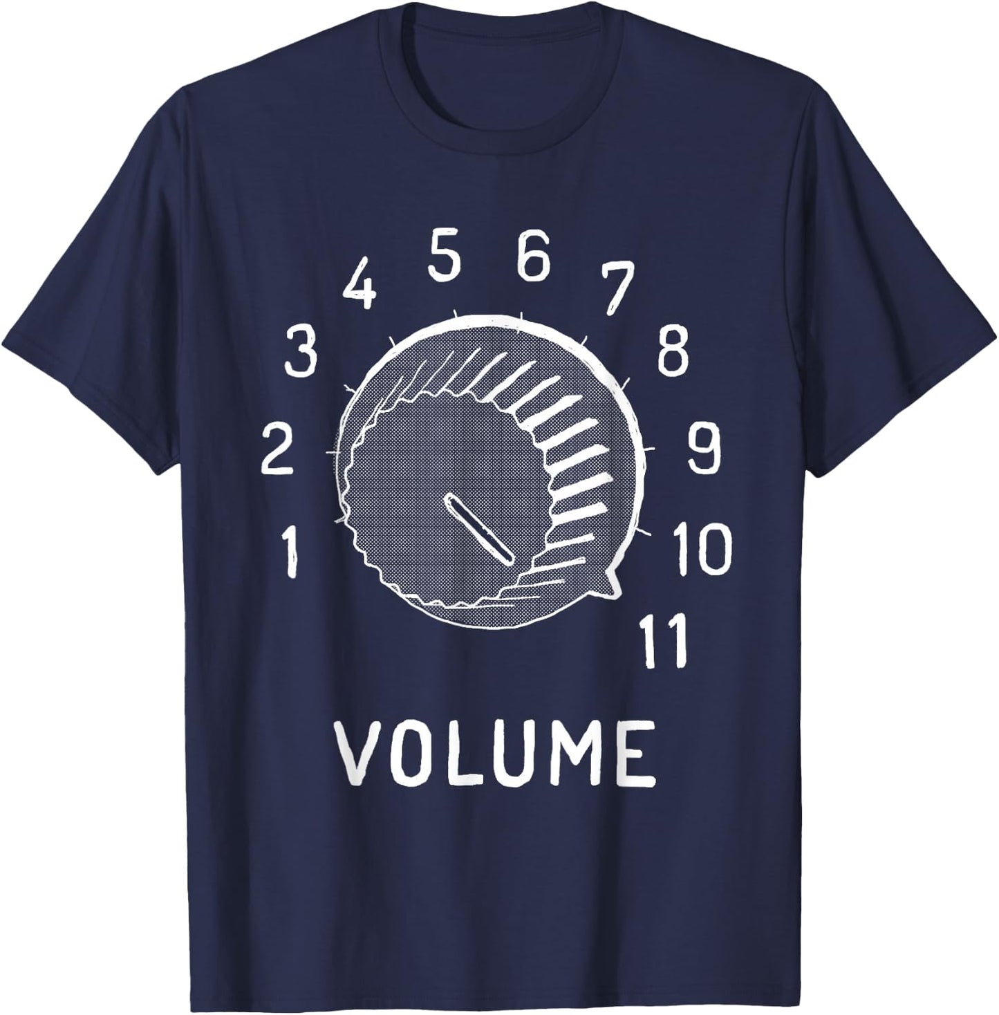 Volume To 11 Knob - Funny Audio Engineer T-Shirt - T-Shirt | Navy