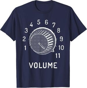 Volume To 11 Knob - Funny Audio Engineer T-Shirt - T-Shirt | Navy