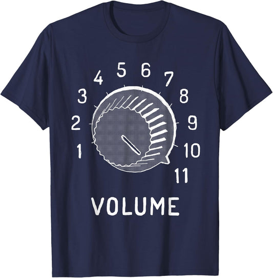 Volume To 11 Knob - Funny Audio Engineer T-Shirt - T-Shirt | Navy