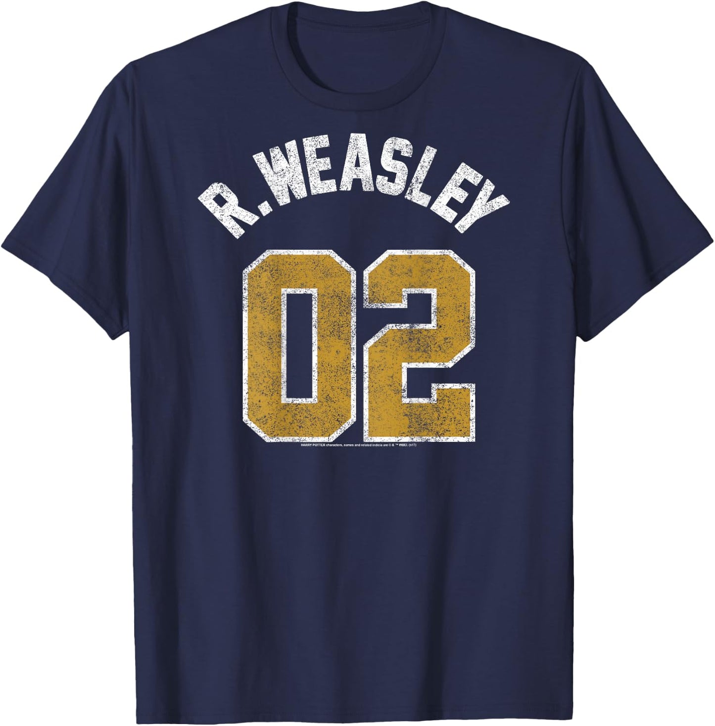 Harry Potter Weasley Jersey Small T-Shirt - T-Shirt | Navy