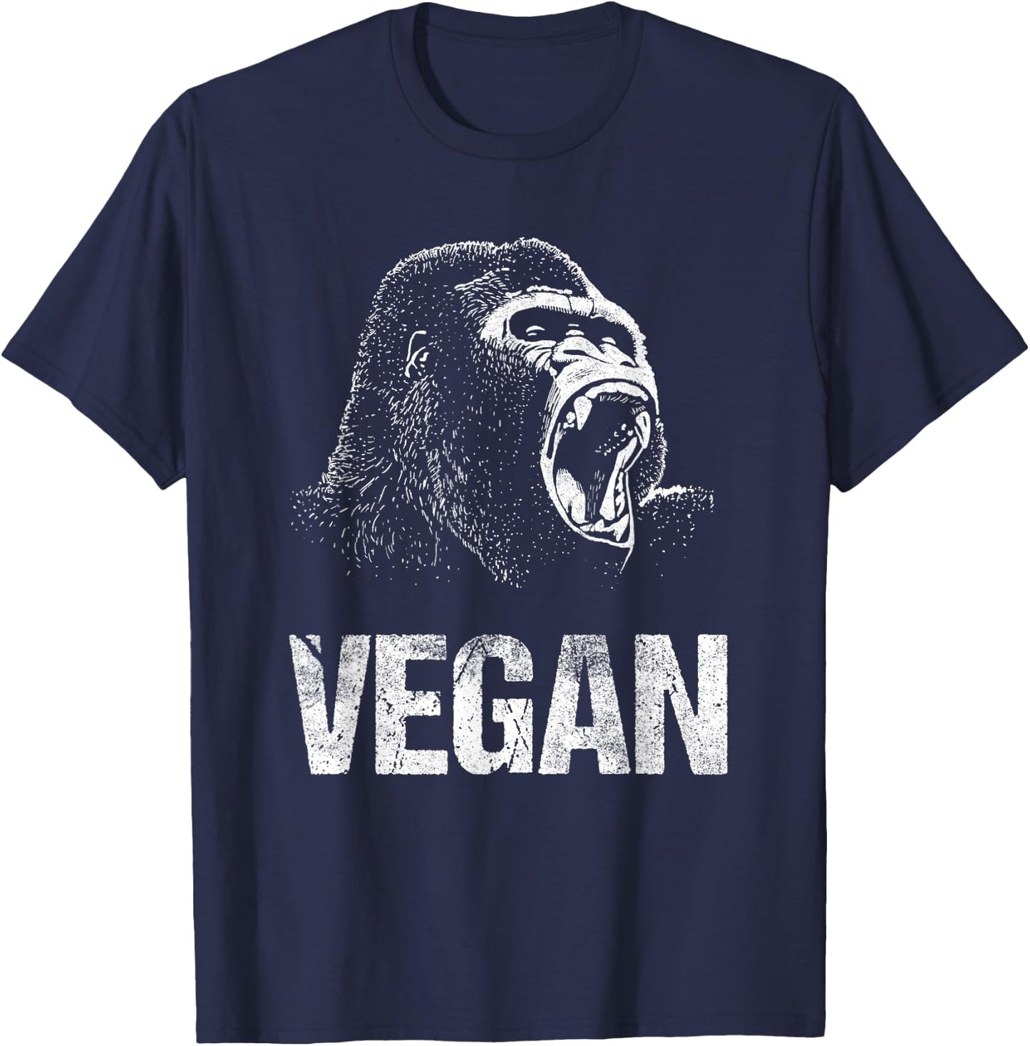 Vegan / Cool Vegetarian Food T-Shirt - T-Shirt | Navy