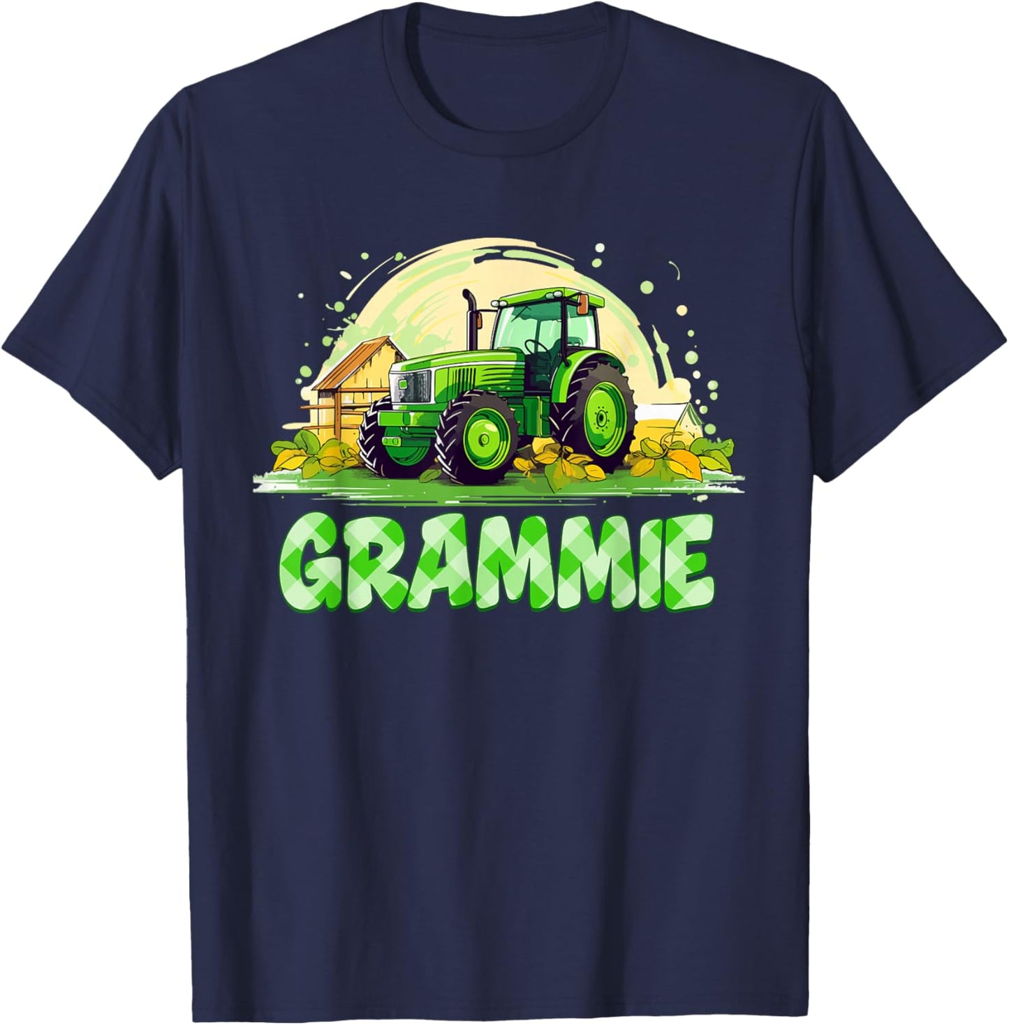Grammie Family Tractors Farm Trucks T-Shirt - T-Shirt | Navy