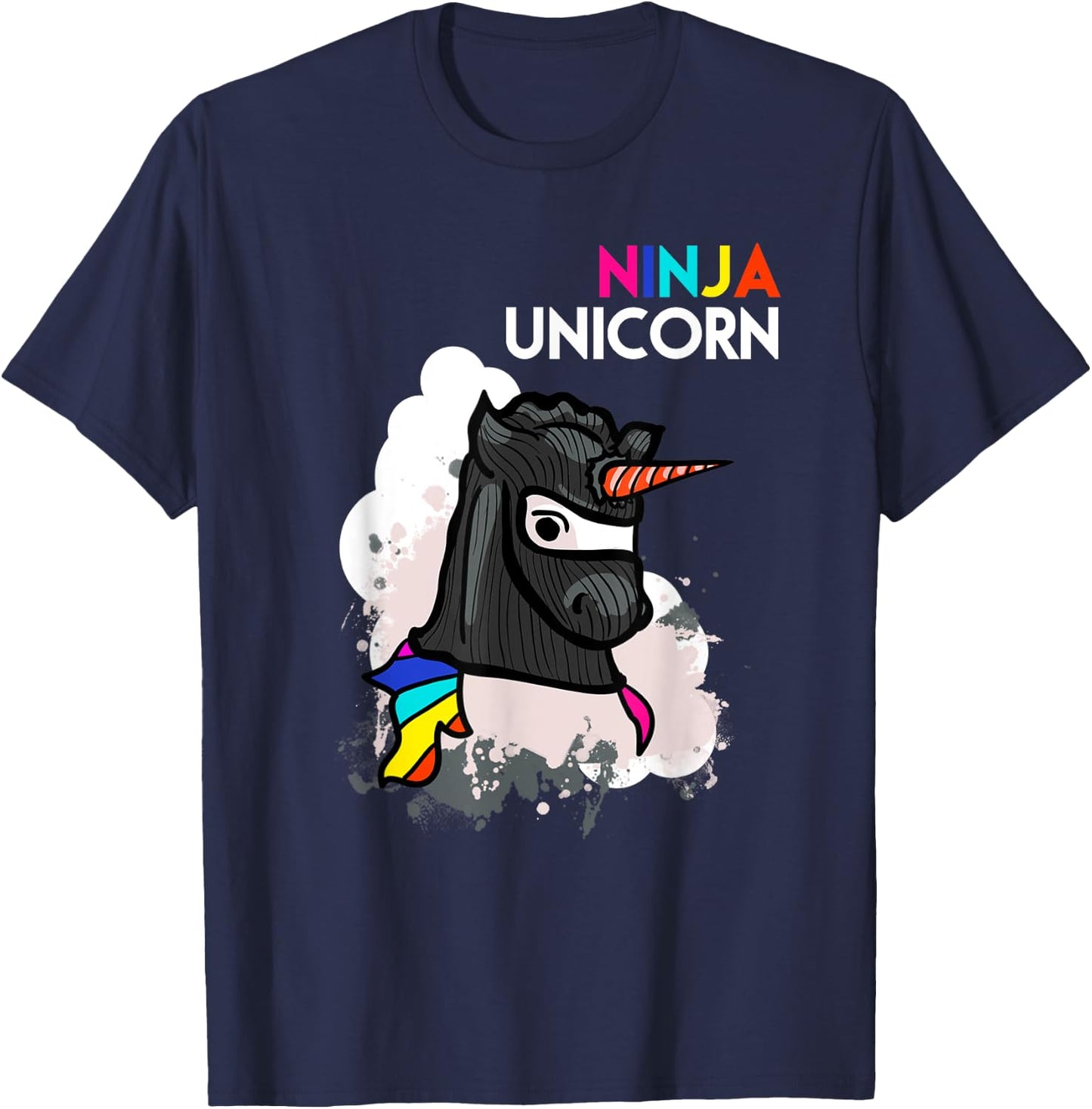 Unicorn Ninja Funny Cool Martial Arts Fighter Gift T-Shirt - T-Shirt | Navy