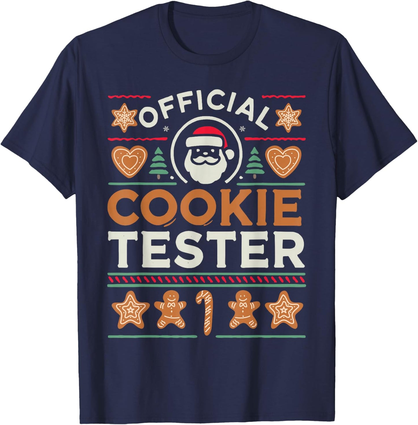 Official Cookie Tester Pajamas Pastry Chefs Sugar Cookie T-Shirt - T-Shirt | Navy