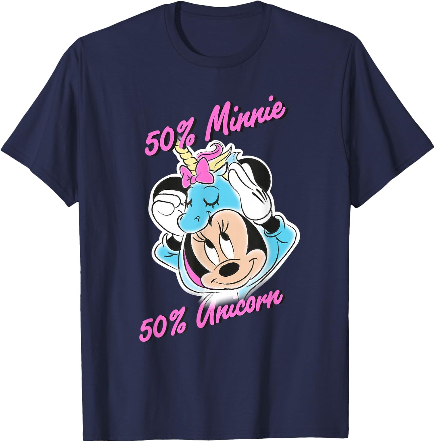 Disney - Minnie Mouse Half Unicorn T-Shirt - T-Shirt | Navy