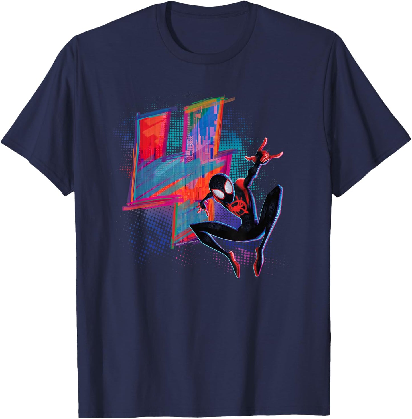 Marvel Spider-Man Miles Morales 4th Birthday Graphic Small T-Shirt - T-Shirt | Navy
