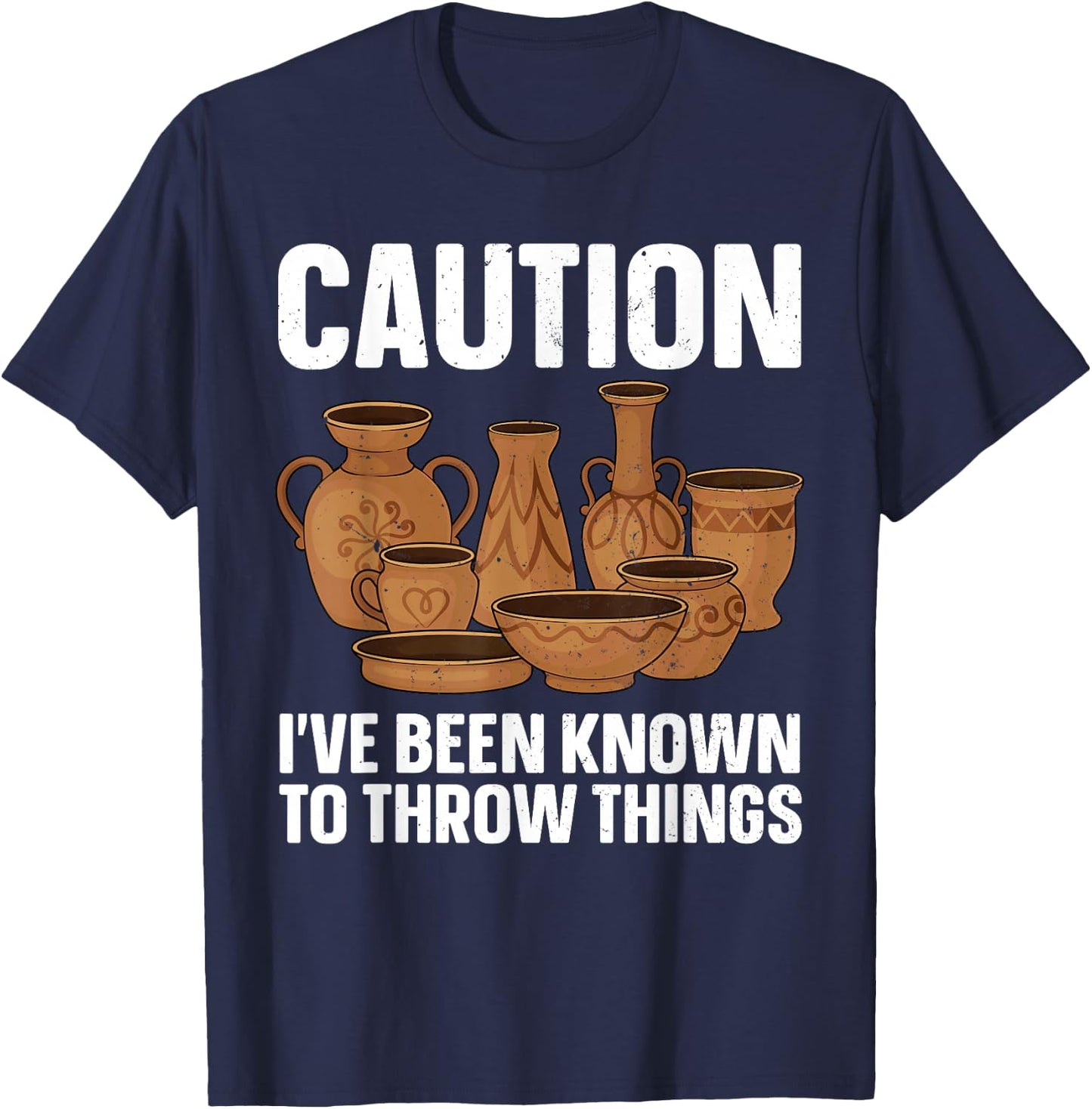 Funny Pottery Art Men Pottery Artist Pottery Maker T-Shirt - T-Shirt | Navy