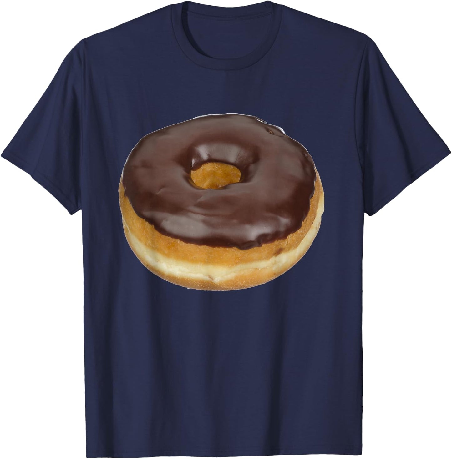 Chocolate Frosted Donut T-Shirt - T-Shirt | Navy