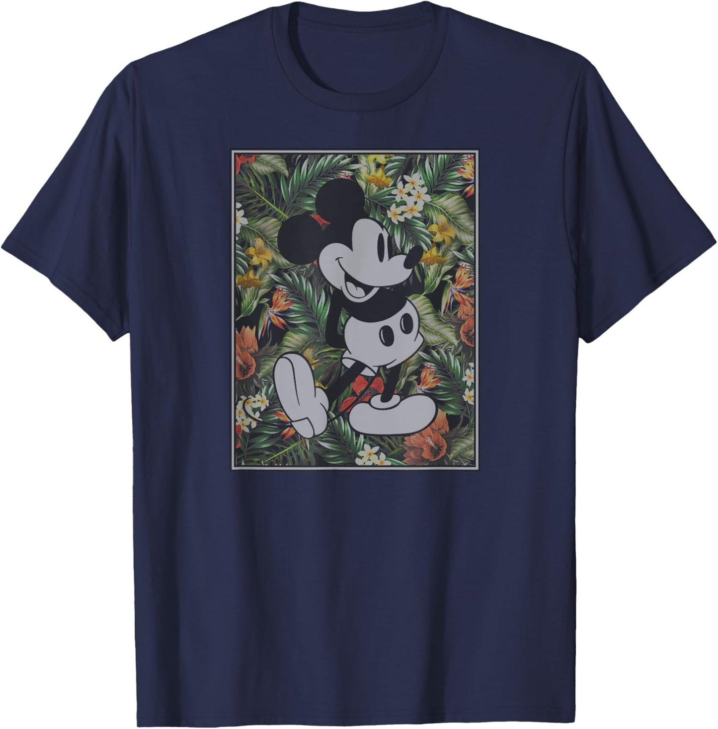 Disney - Tropical Mickey Mouse T-Shirt - T-Shirt | Navy