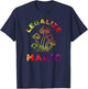 Legalize Magic - Hippie Tie Dye Shrooms Trippy T-Shirt - T-Shirt | Navy