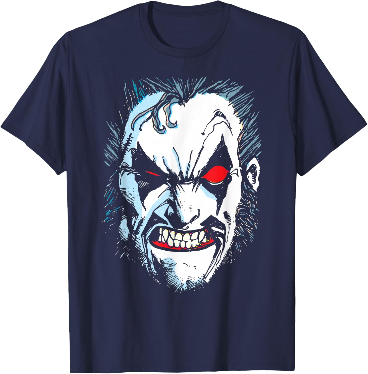 Lobo In Lo Face T-Shirt - T-Shirt | Navy