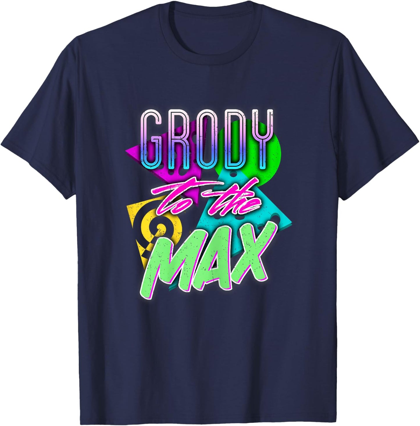 80s Costume Shirt | Valley Girl Saying1980s Vintage T-Shirt - T-Shirt | Navy