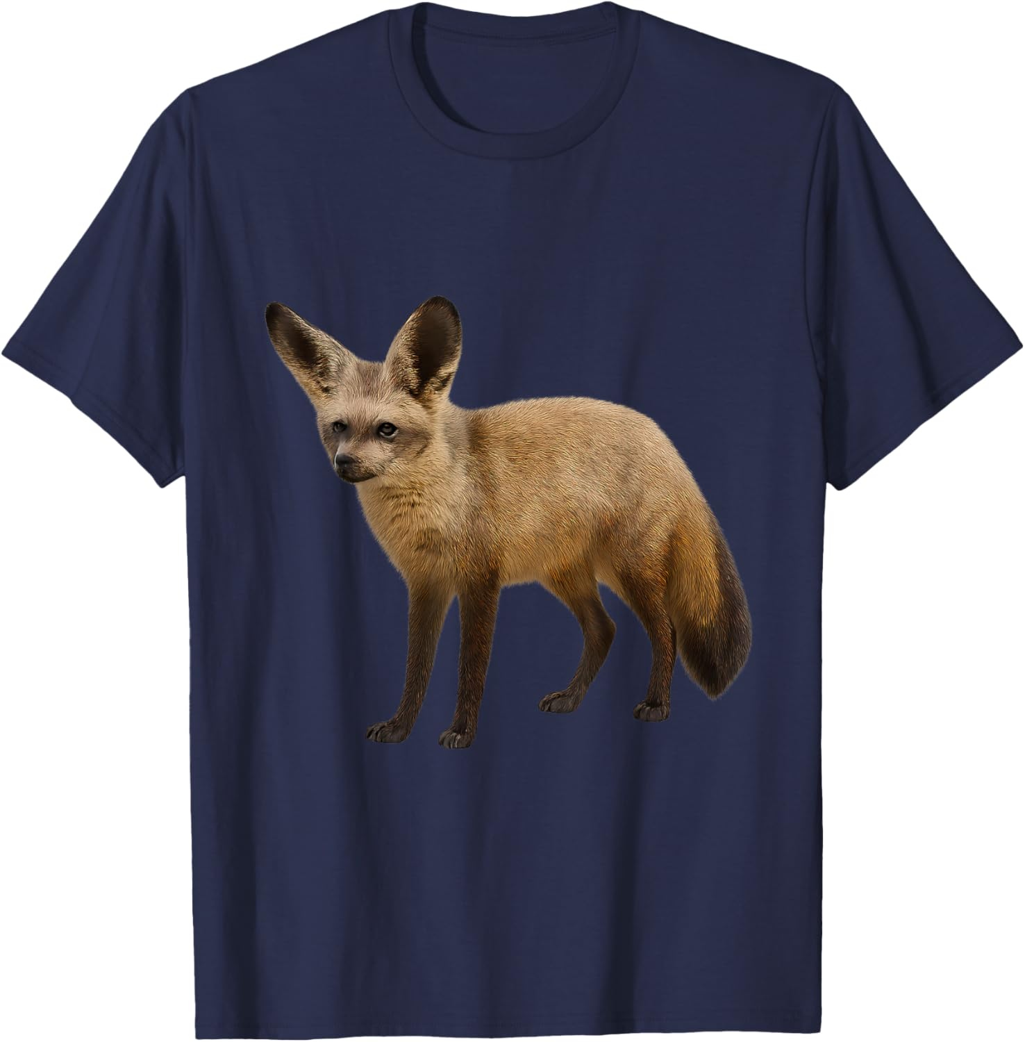 Bat Eared Fox Animal T-Shirt - T-Shirt | Navy