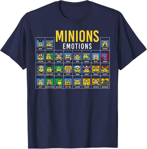 Despicable Me Minions Periodic Table Of Minions T-Shirt - T-Shirt | Navy