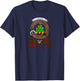 Grant Clan Badge & Tartan T-Shirt - T-Shirt | Navy