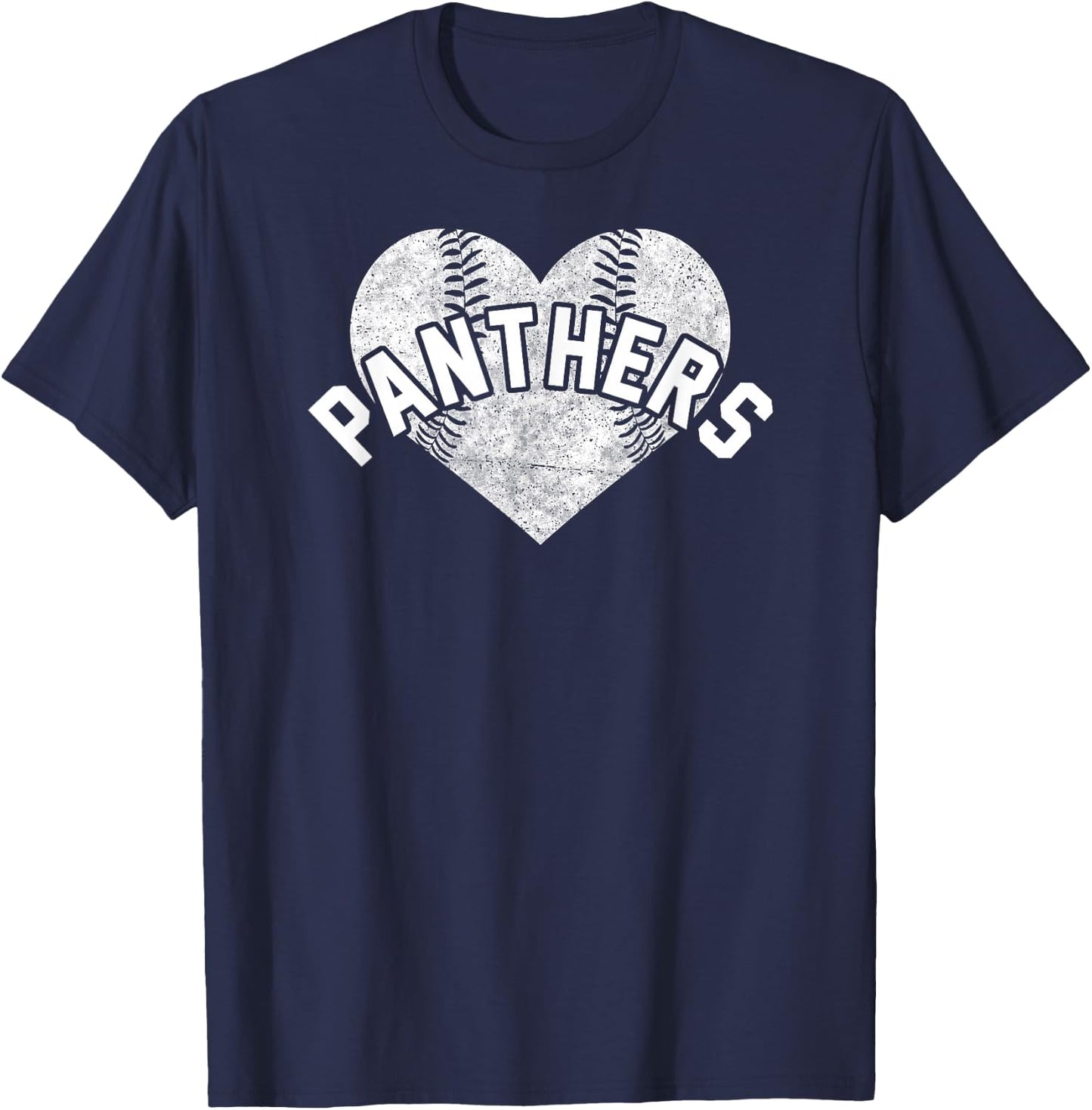 Panthers Baseball Softball Shirt High School Team Mascot Mom T-Shirt - T-Shirt | Navy