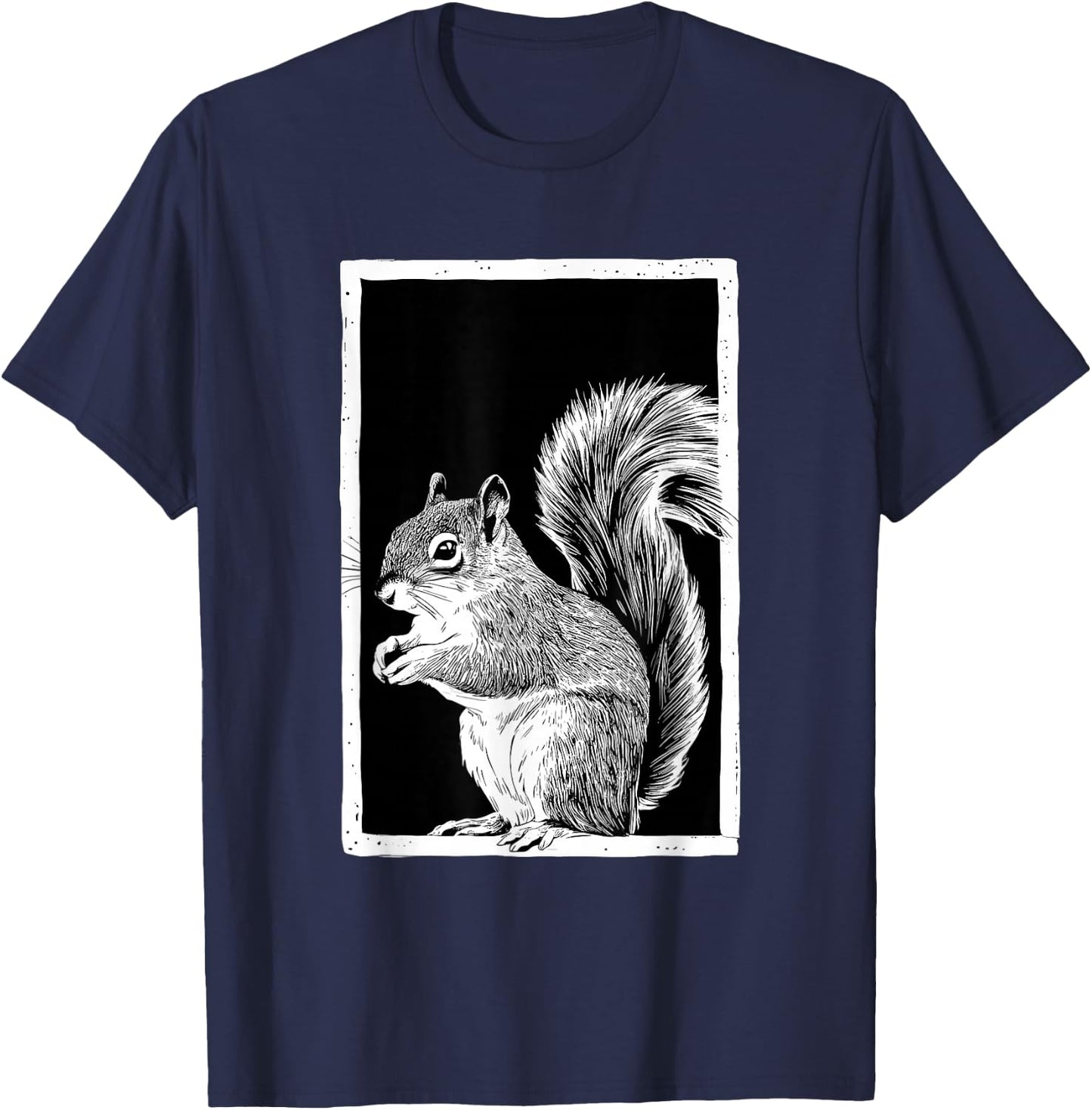 Frame Squirrel Squirrels T-Shirt - T-Shirt | Navy