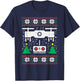 Drone Ugly Christmas Sweater Videography Photographer PJ T-Shirt - T-Shirt | Navy