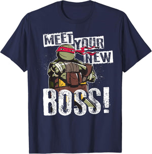 Teenage Mutant Ninja Turtles Meet Your New Boss Raphael T-Shirt - T-Shirt | Navy