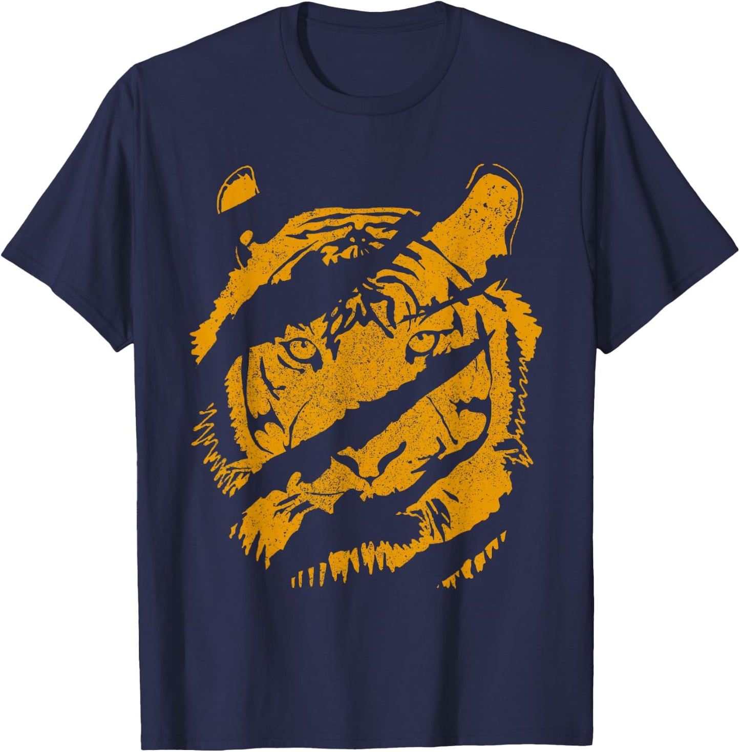 Tiger Wild Cat Claw Chinese Bengal Animals Gift T-Shirt - T-Shirt | Navy