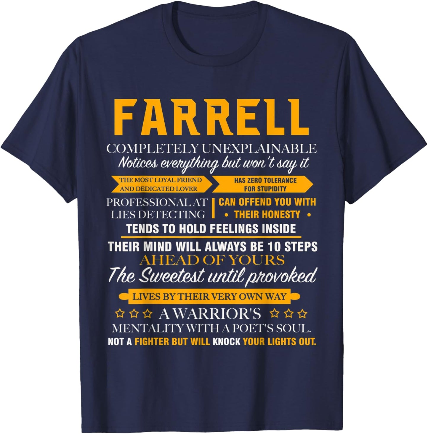 FARRELL completely unexplainable Front Print T-Shirt - T-Shirt | Navy