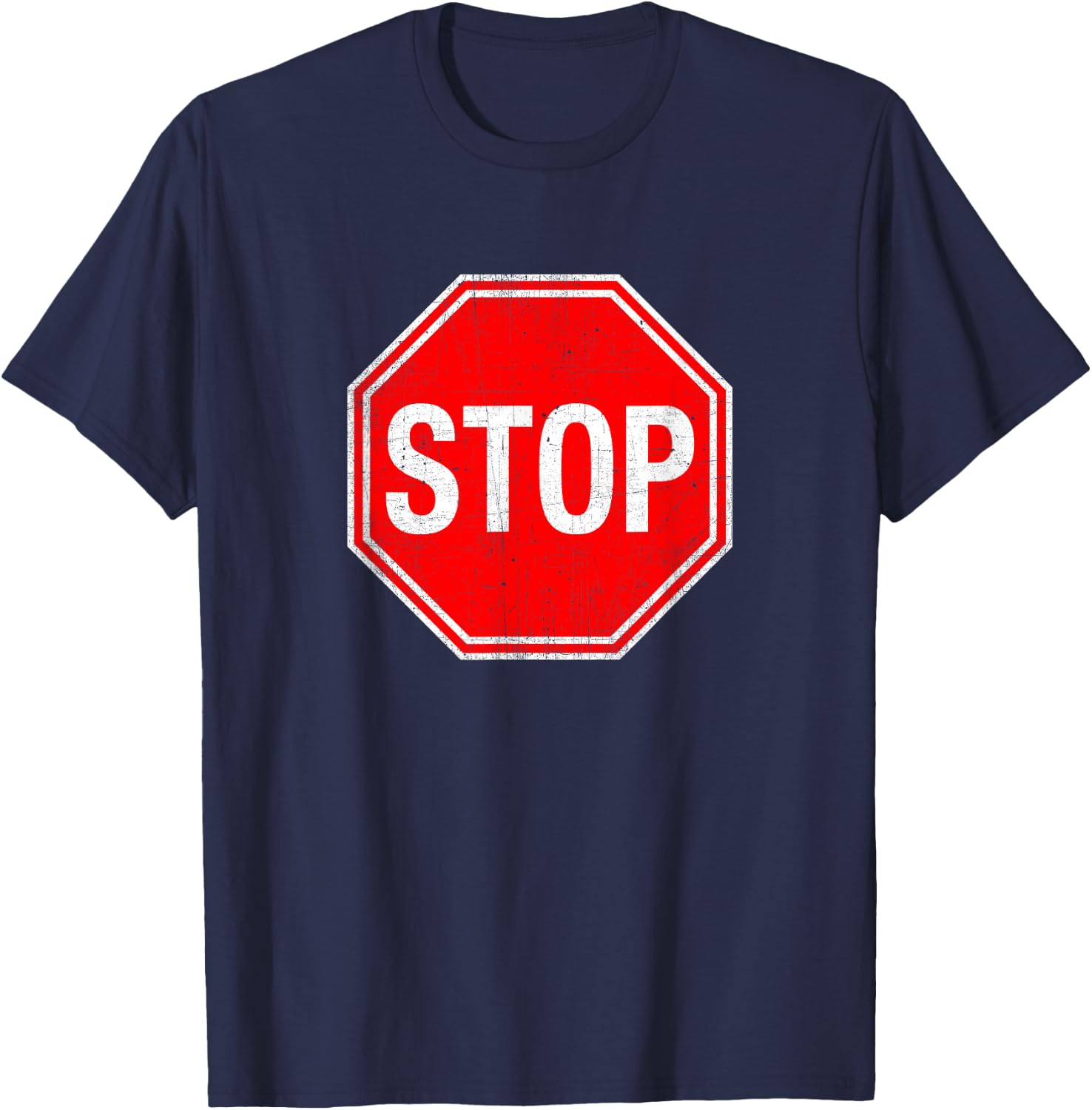 Stop Sign T Shirt T-Shirt - T-Shirt | Navy