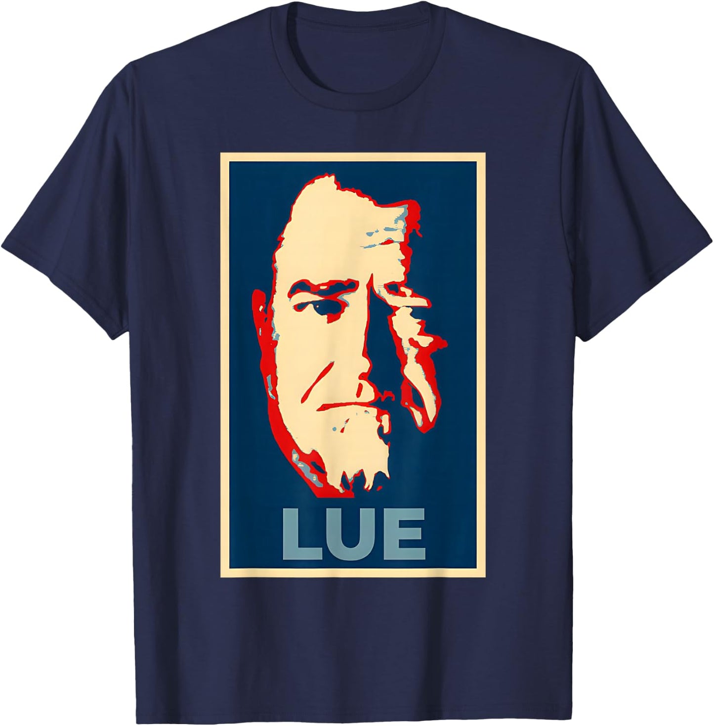 Lue UFO/UAP Whistleblower Elizondo T-Shirt - T-Shirt | Navy