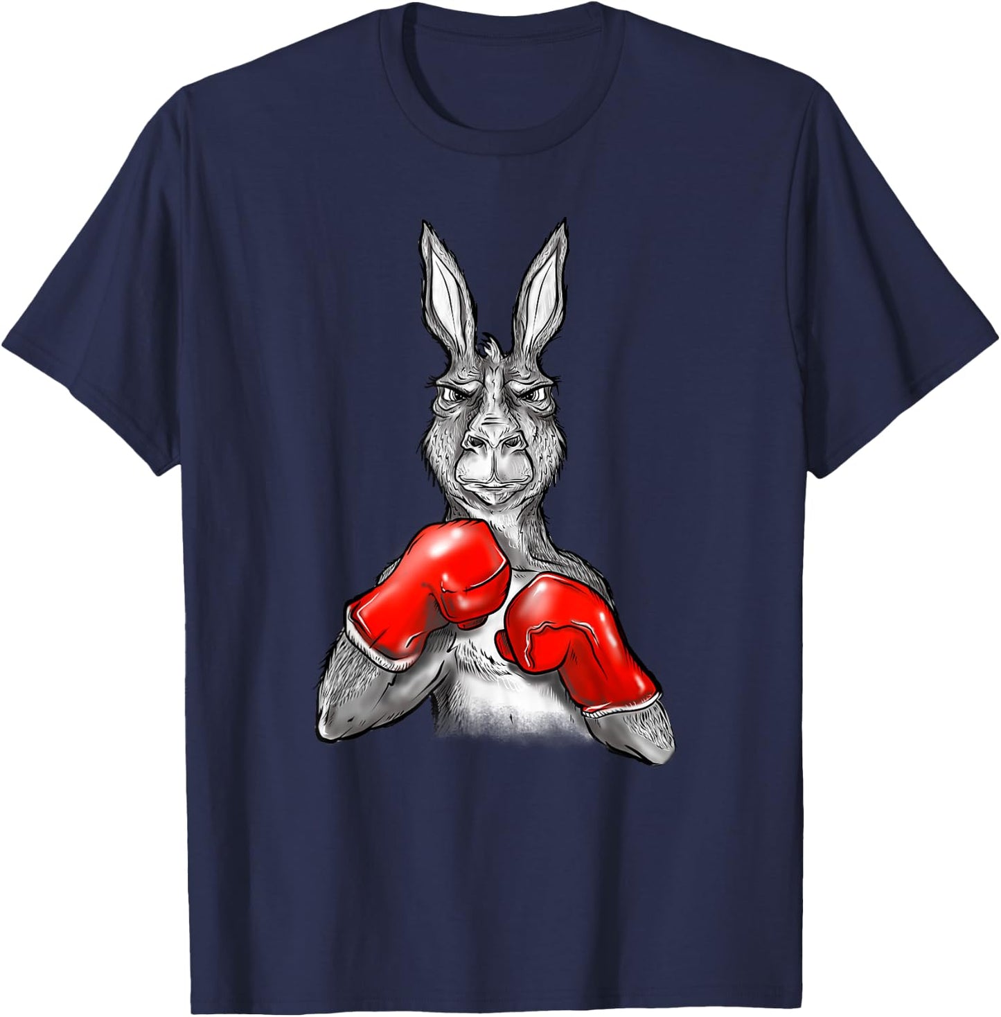 Funny Boxing Roger - Humor Sport Kangaroo T-Shirt - T-Shirt | Navy