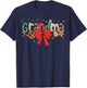 Grandma Coquette Bow Christmas Merry Xmas Family Matching T-Shirt - T-Shirt | Navy