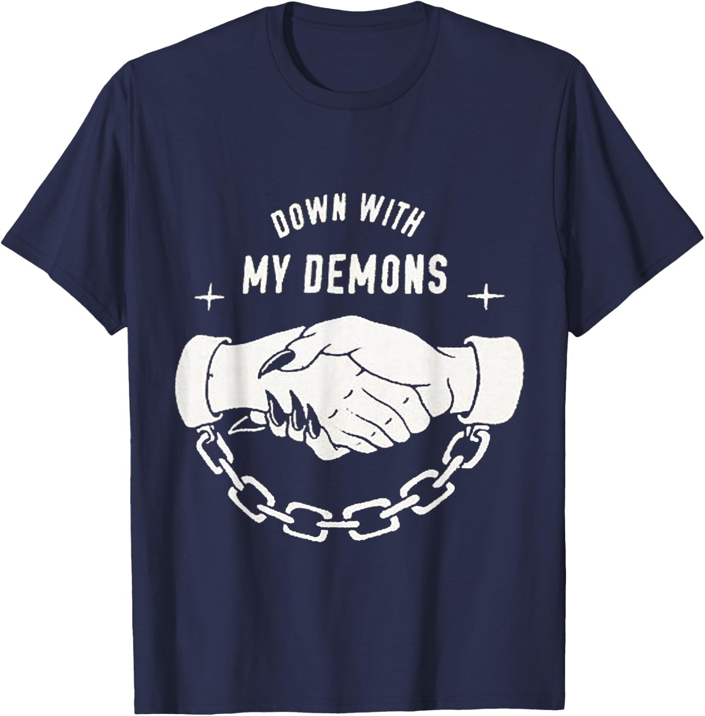 Down With My Demons T-Shirt - T-Shirt | Navy