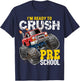 Ready to Crush Preschool Monster Truck Back to School Boys T-Shirt - T-Shirt | Navy