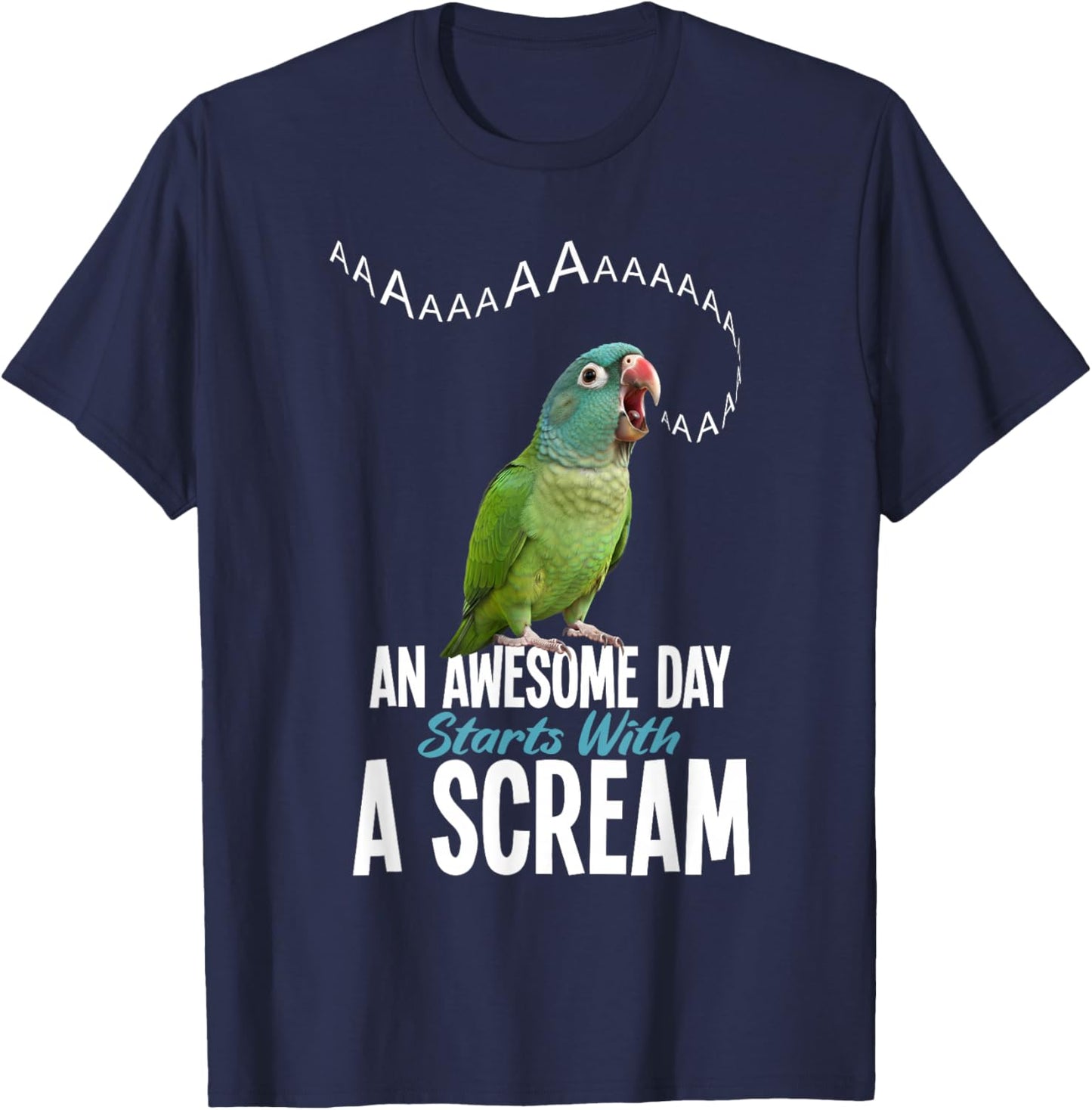 Birdkeeper Birdkeeping Awesome Blue Crowned Conure T-Shirt - T-Shirt | Navy