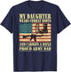 My Daughter Wears Combat Boots - Proud Army Dad Father Gift T-Shirt - T-Shirt | Navy