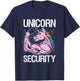 Unicorn Security Funny Costume Police Halloween Dad Men T-Shirt - T-Shirt | Navy
