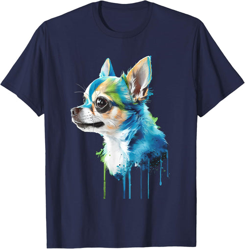 Cute Chihuahua Watercolor Painting Art Funny Chihuahua