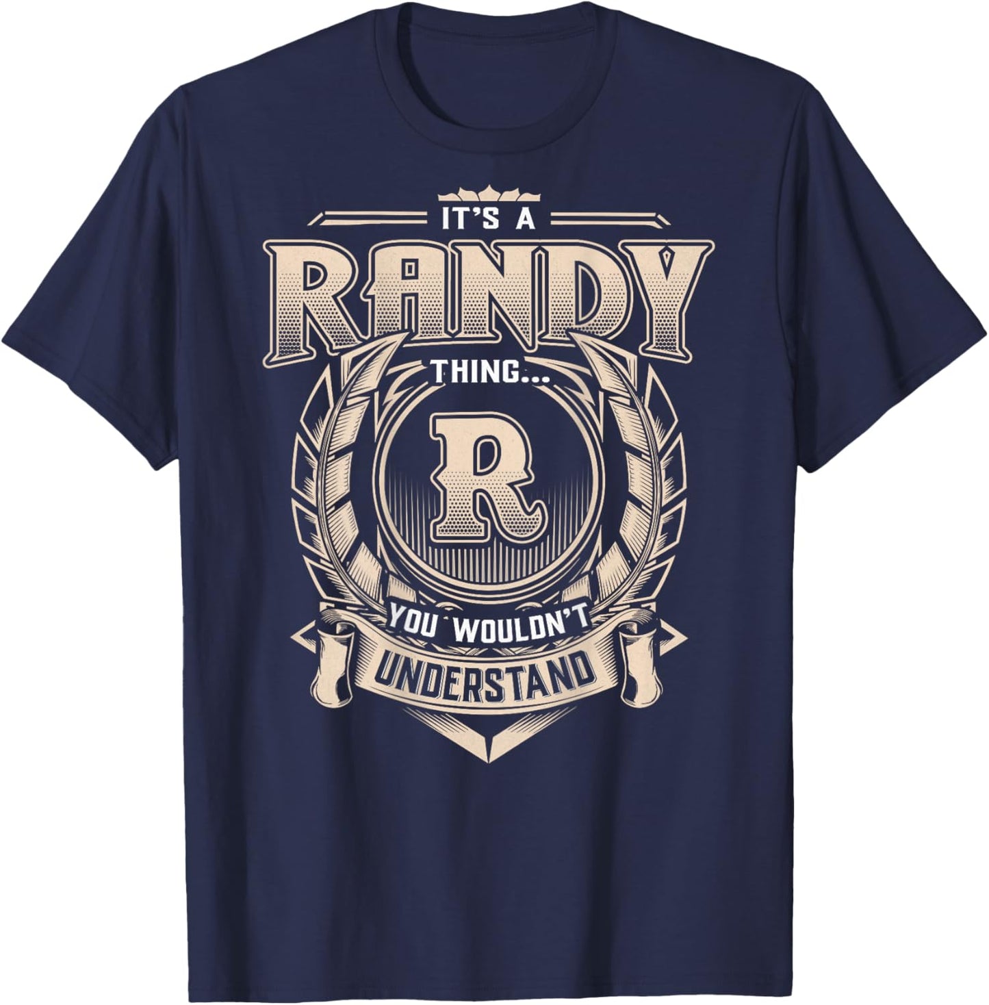 Randy First Name - It's A Randy Thing (On Back) T-Shirt - T-Shirt | Navy