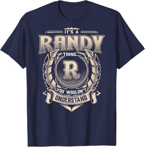 Randy First Name - It's A Randy Thing (On Back) T-Shirt - T-Shirt | Navy