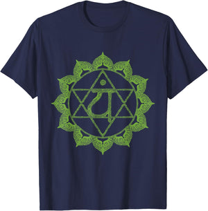 Heart Chakra T-Shirt - T-Shirt | Navy