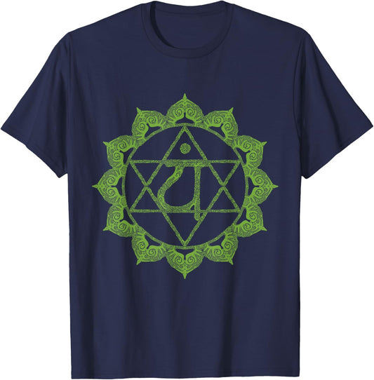 Heart Chakra T-Shirt - T-Shirt | Navy