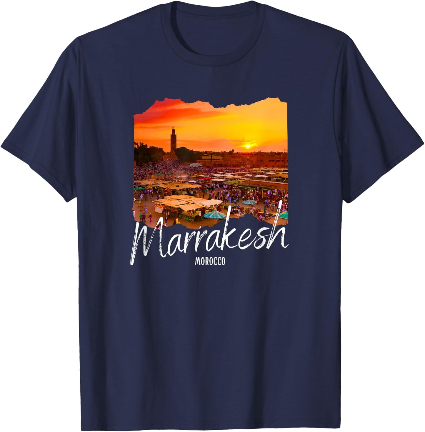 Morocco Marrakesh Souvenir / Marrakesh T-Shirt - T-Shirt | Navy