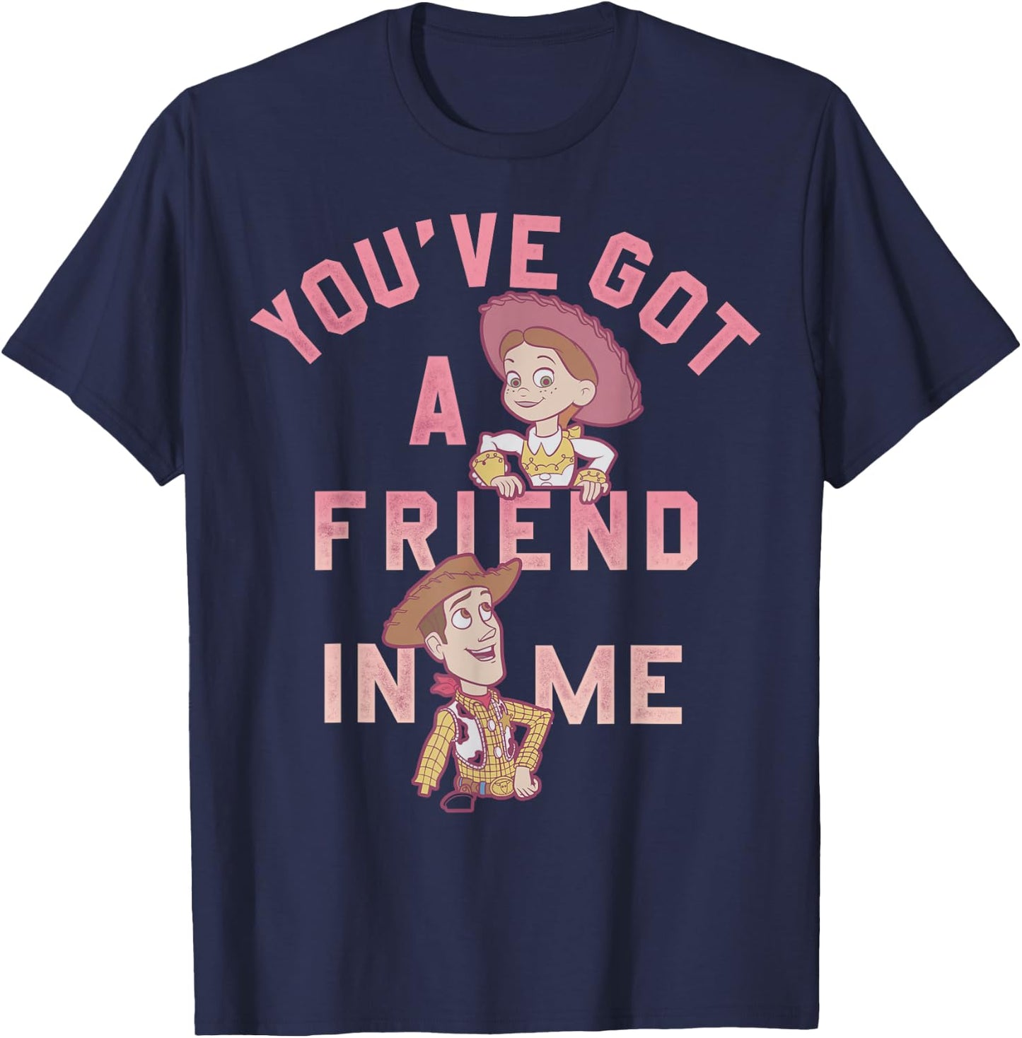 Disney Pixar Toy Story Jessie & Woody You Got A Friend In Me T-Shirt - T-Shirt | Navy